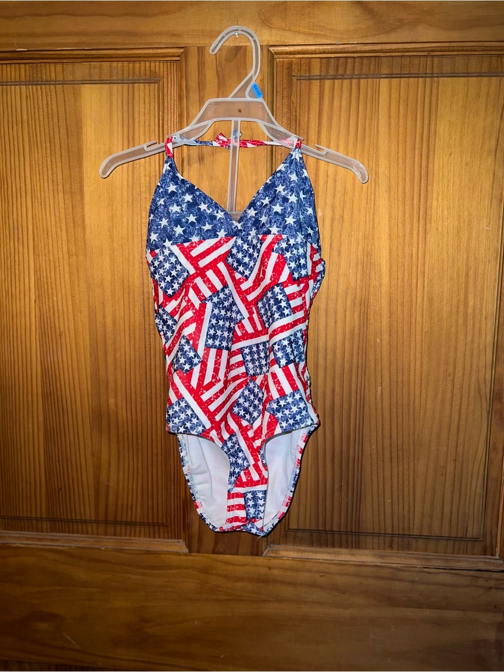 Kids One-Piece Swimsuit - Patriotic Stars & Stripes